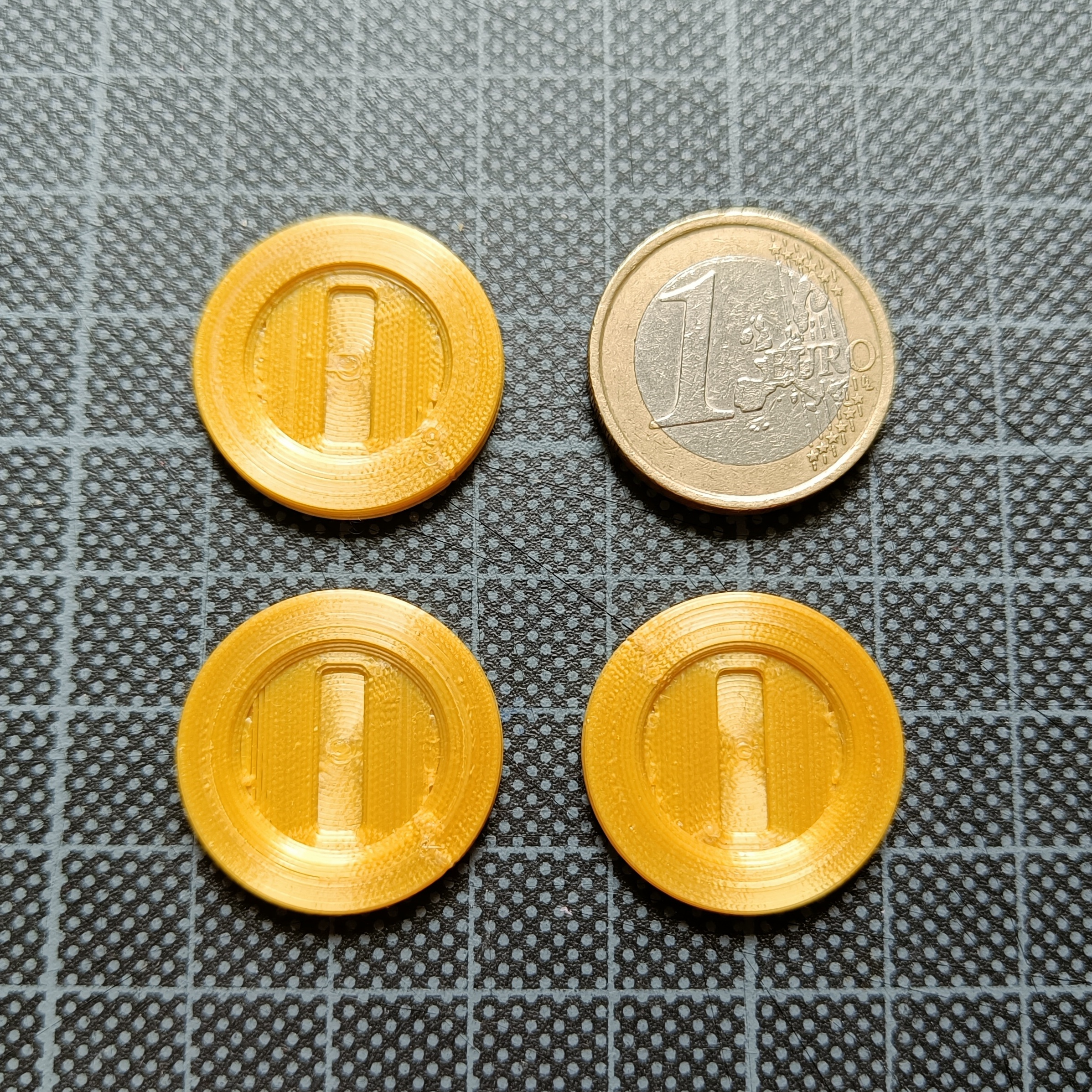 Super Mario Coin - 1 € Size for Shopping cart