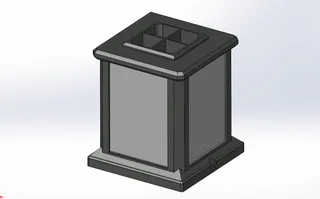 Lithophane Light Box Desktop Organizer Pencil