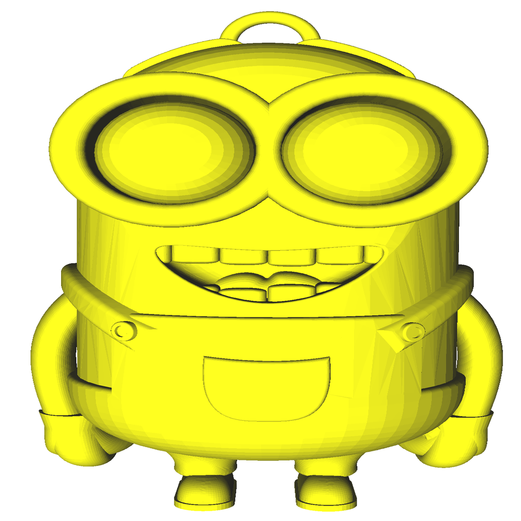 Miniatura 2 do modelo 3D Minion Dave with Keychain loop