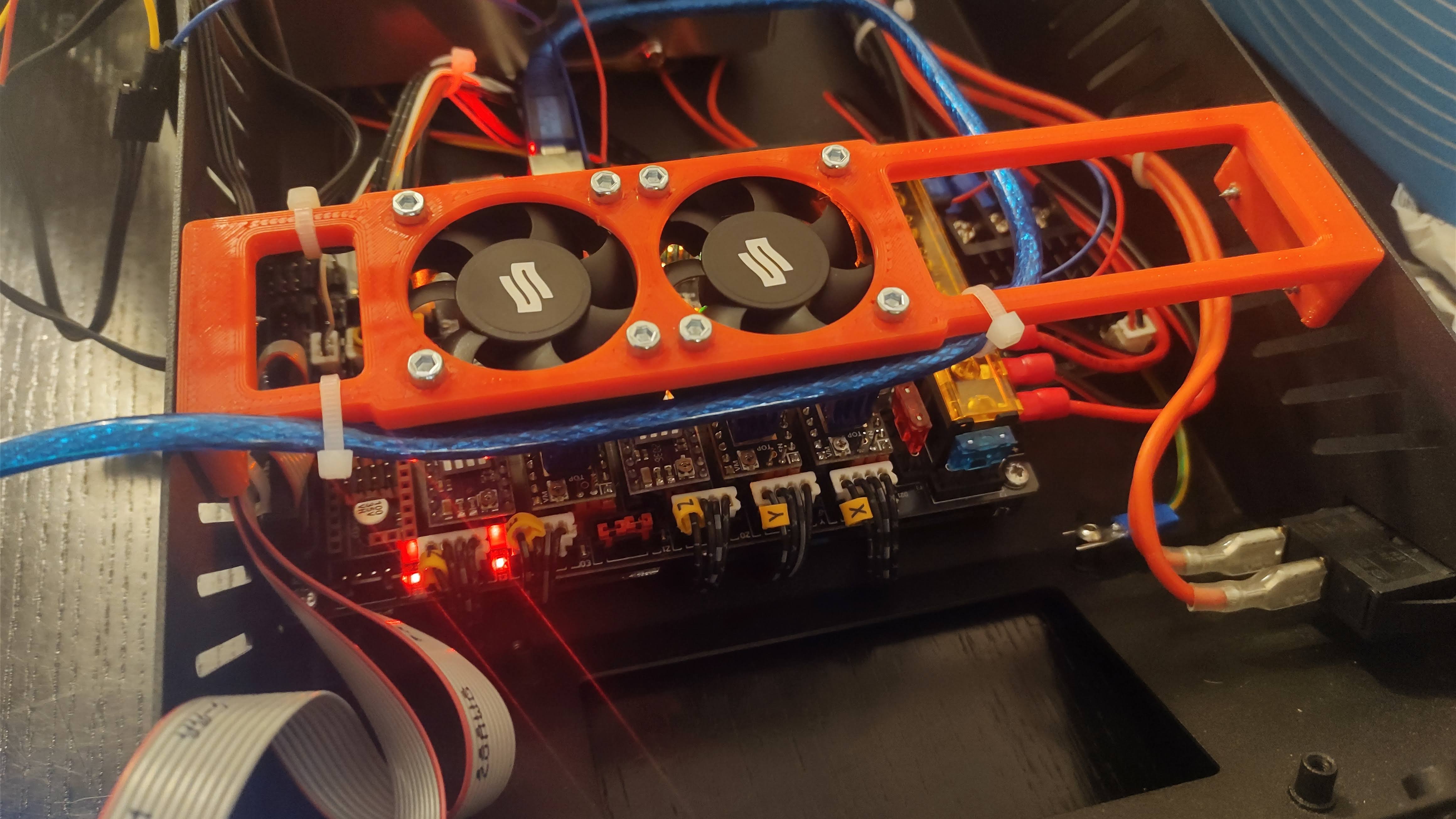 Ender 5 Plus Controller ventilator holder