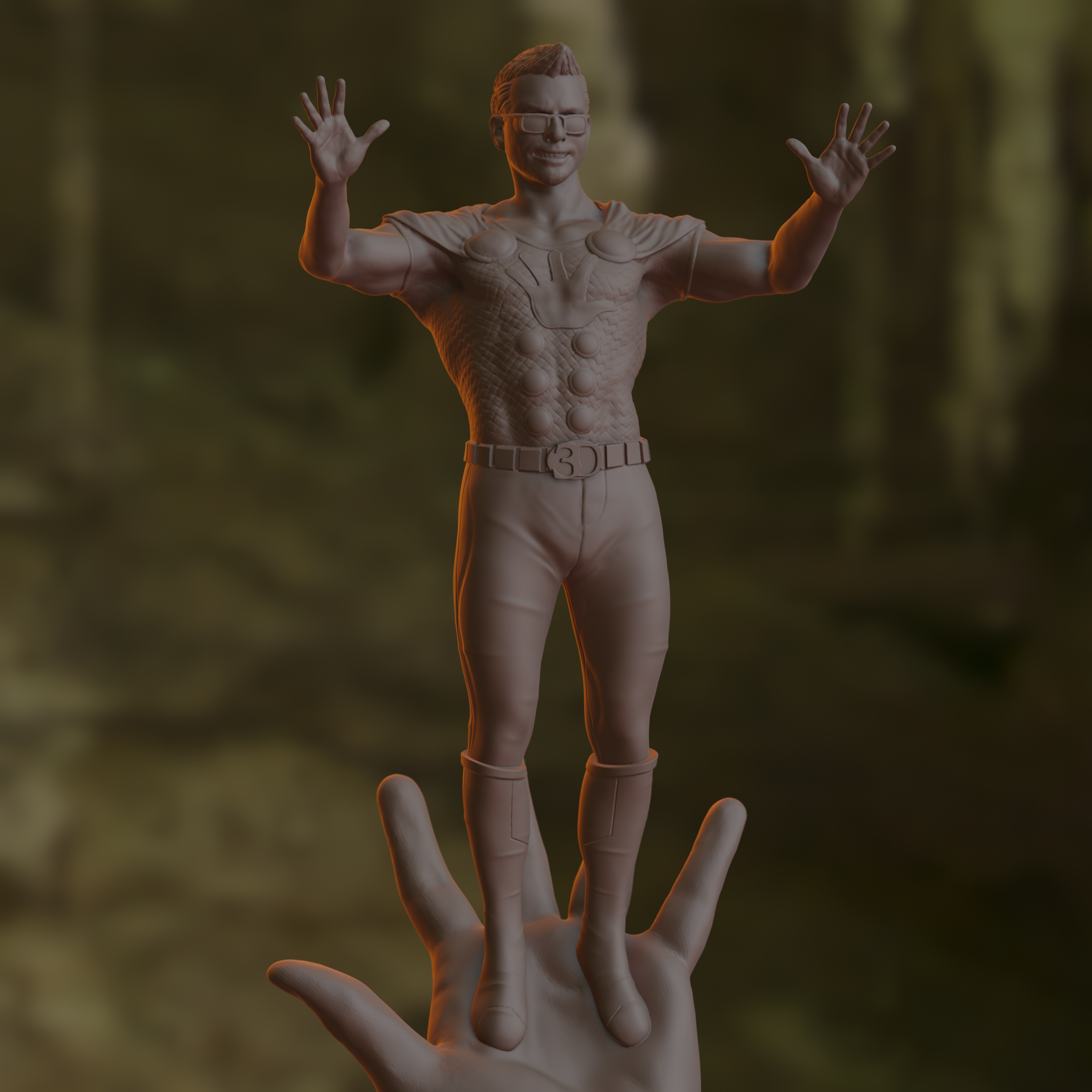 Miniatura 2 do modelo 3D High five!