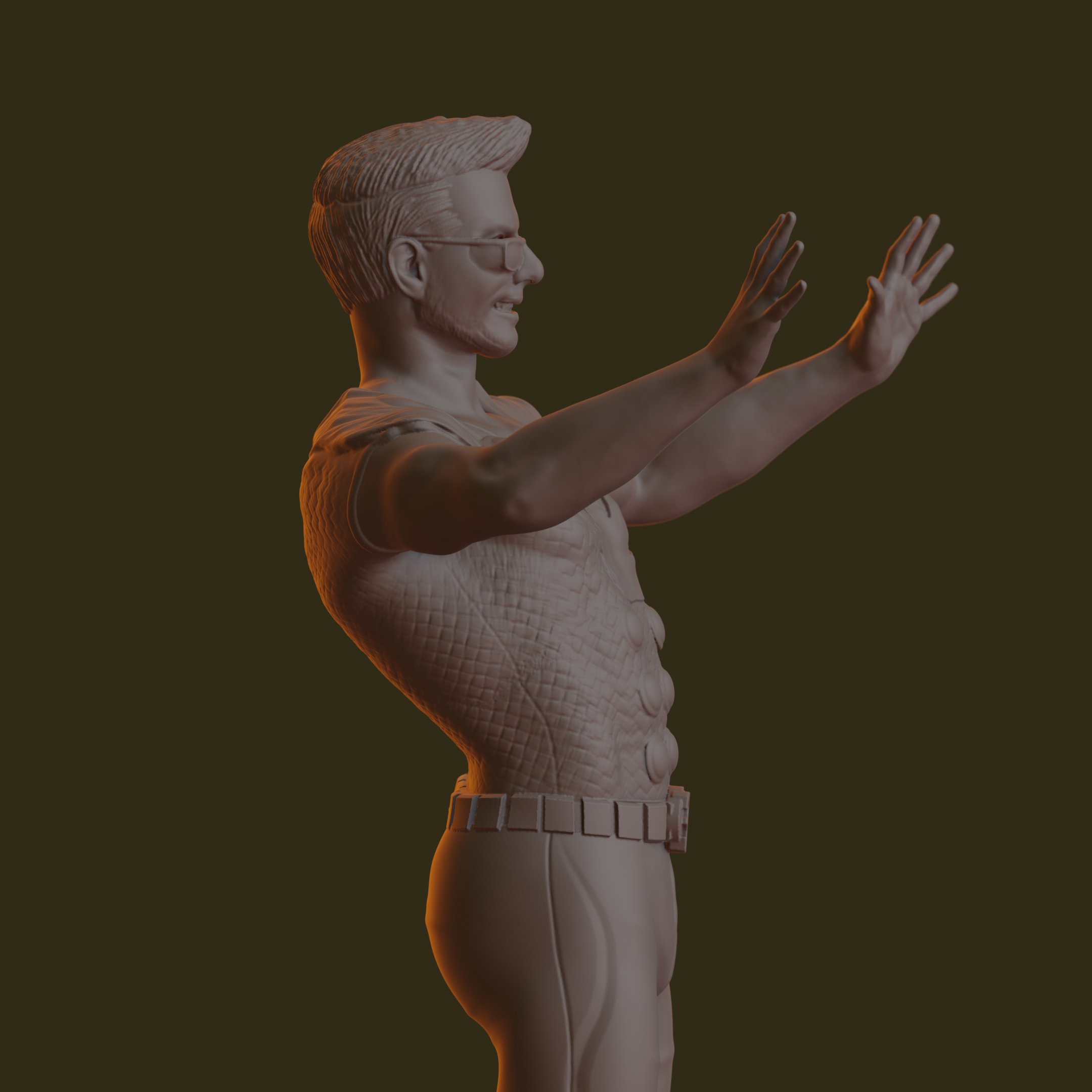 Miniatura 3 do modelo 3D High five!