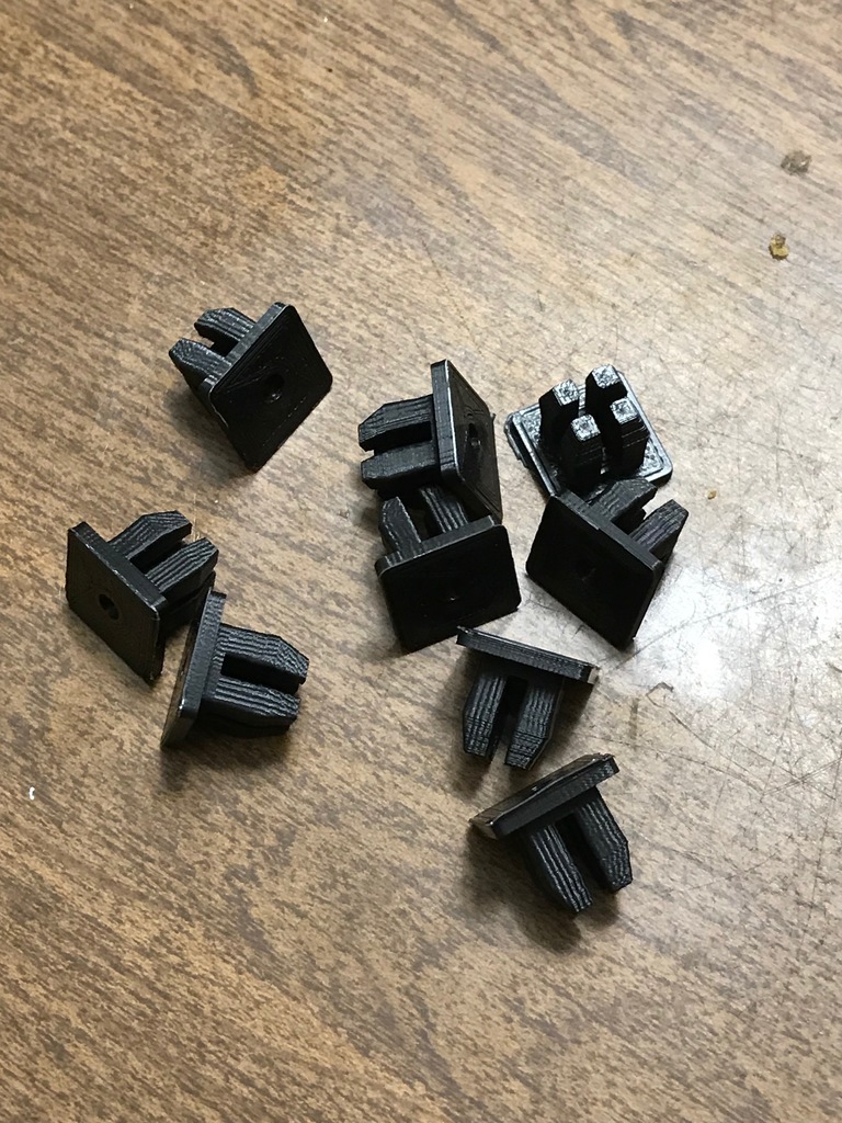Plastic Nut Insert for #10 screw 9x9mm square
