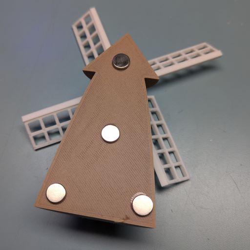 Spinning Windmill Magnet — miniatura 4