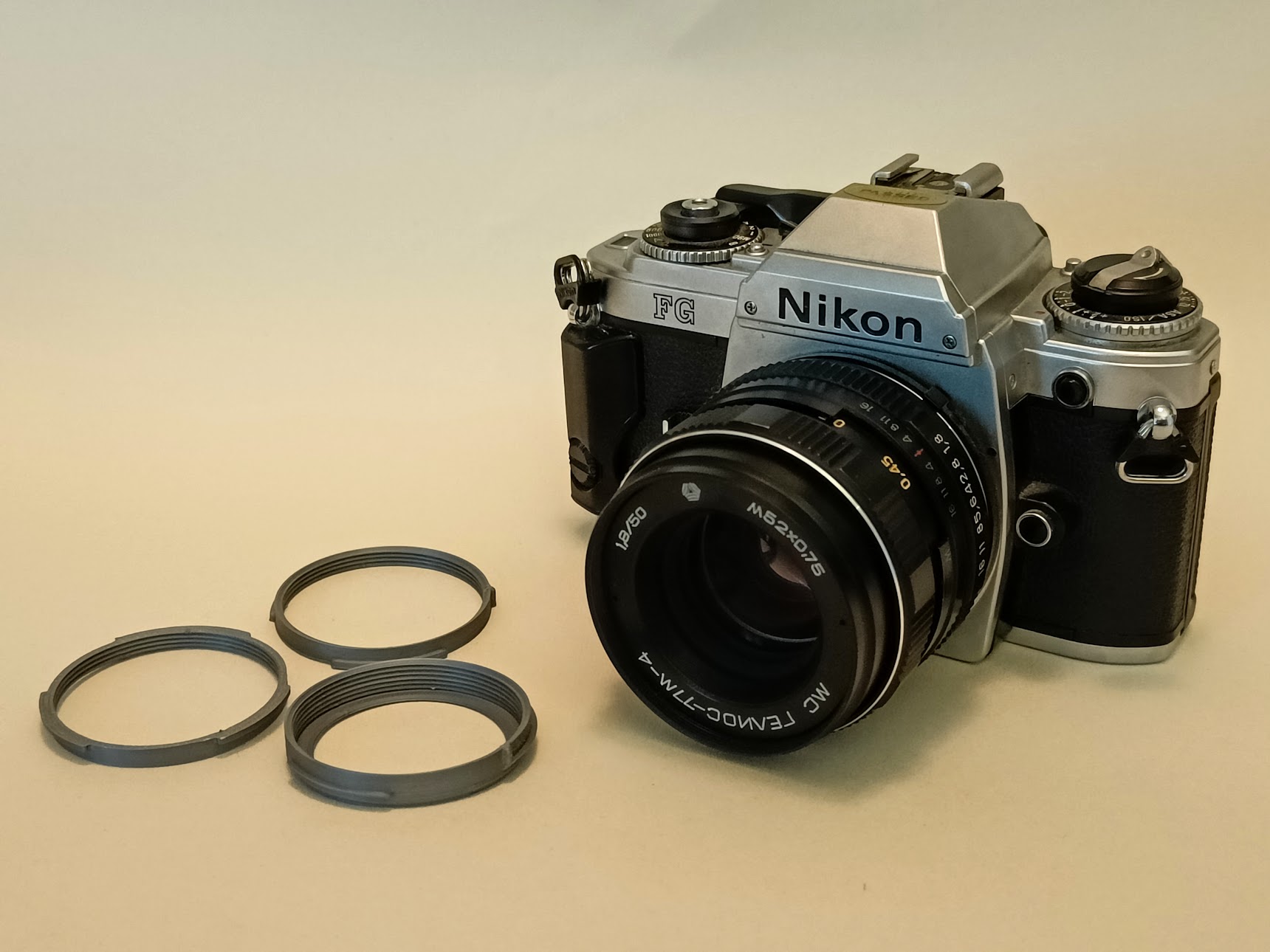 M42 to Nikon-F adapter