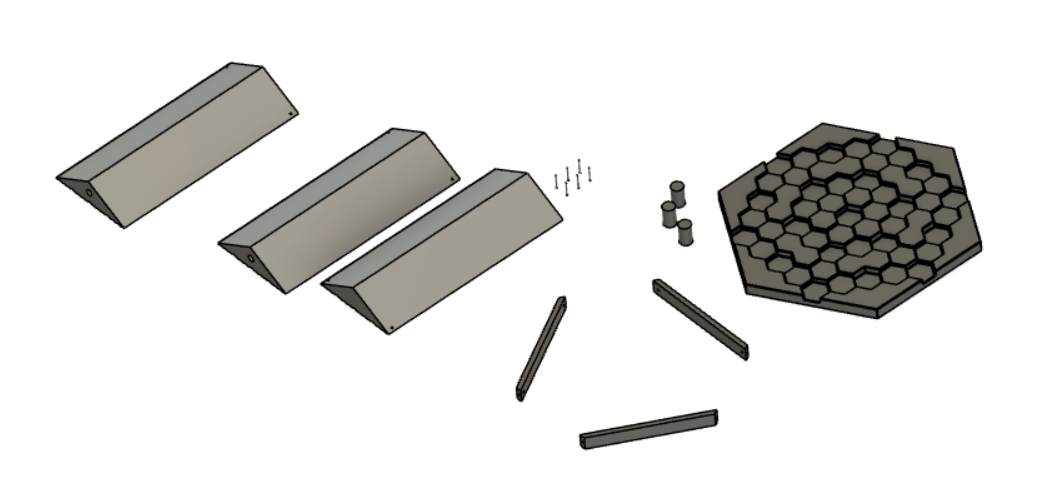 Miniatura 5 do modelo 3D Hex Stool