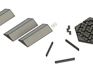Hex Stool by KagenBowmaster12 | Download free STL model | Printables.com