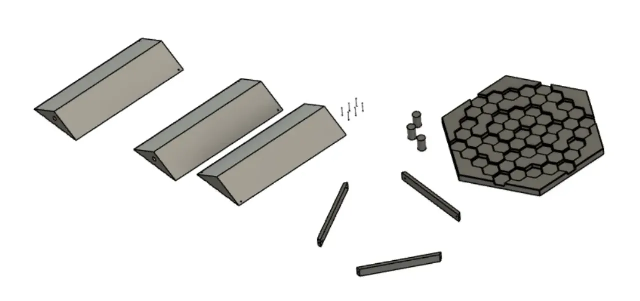 Hex Stool by KagenBowmaster12 | Download free STL model | Printables.com