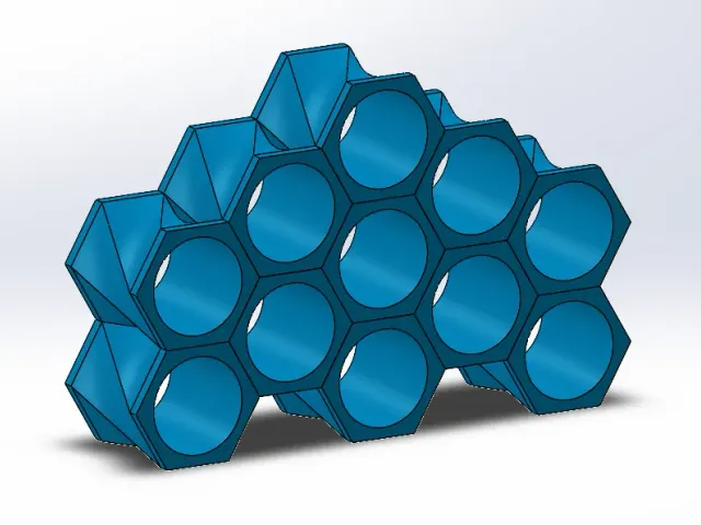 Hex Shoe Rack by TheAeroEngineer | Download free STL model | Printables.com
