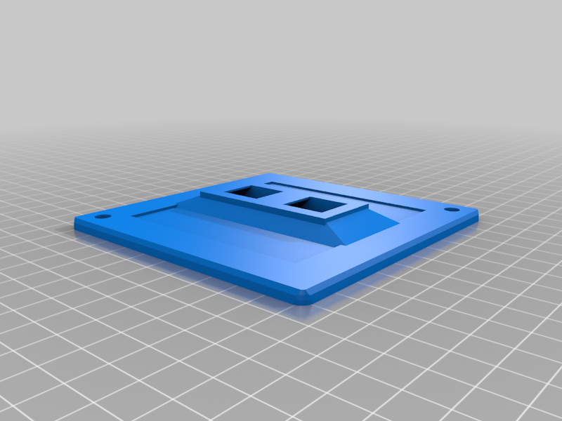 Dual Keystone Junction Box Cover by Solomoriah | Download free STL ...