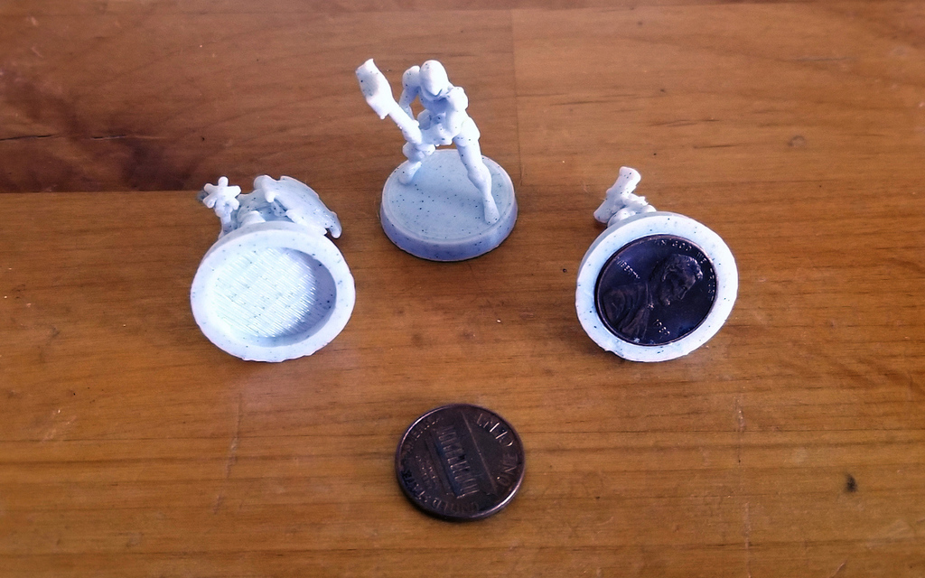 Two Cent Base for 28mm Miniatures
