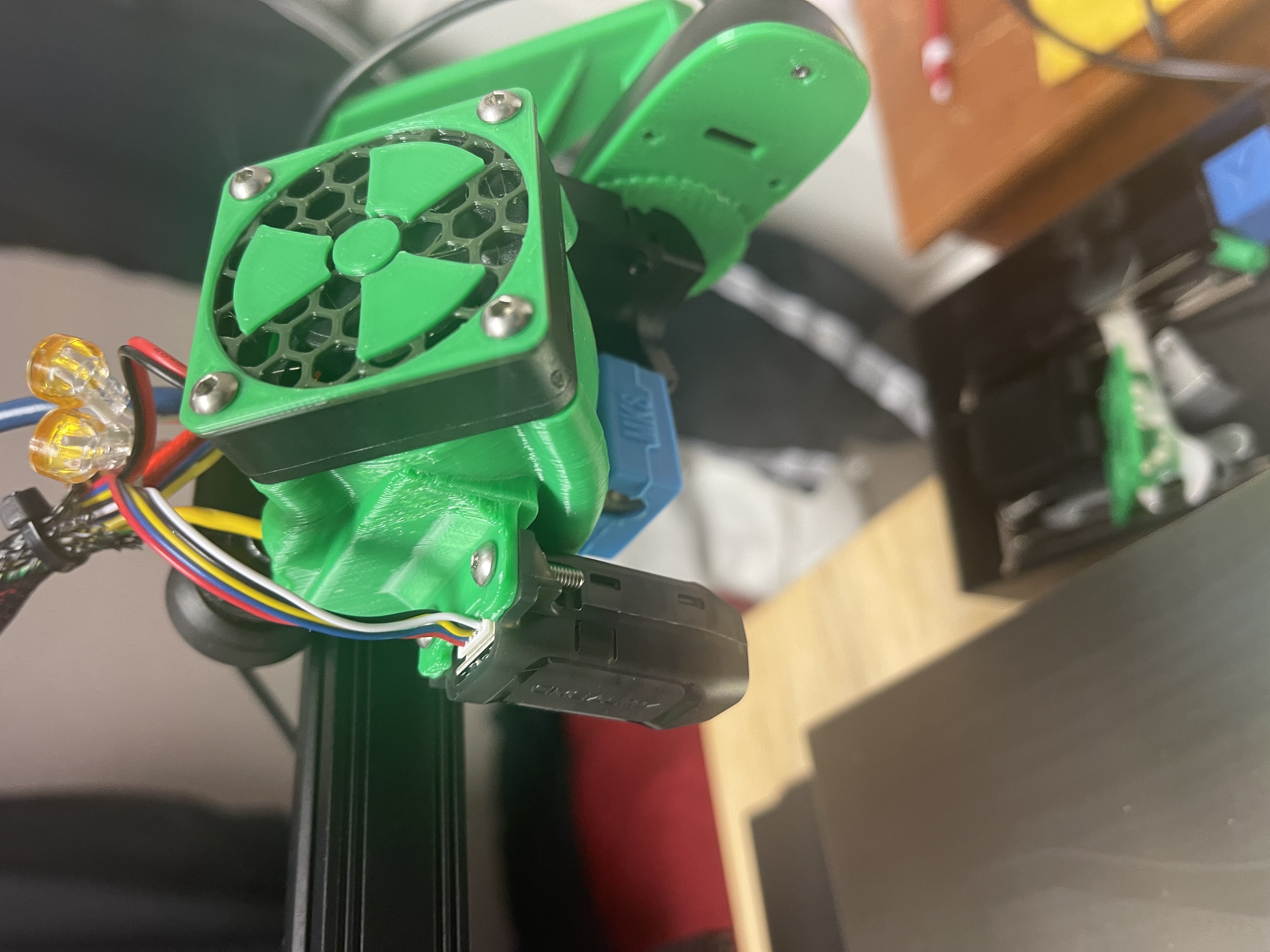 Ender 2 Pro Hot-End Fan Mount with CR-Touch / BL-Touch mount