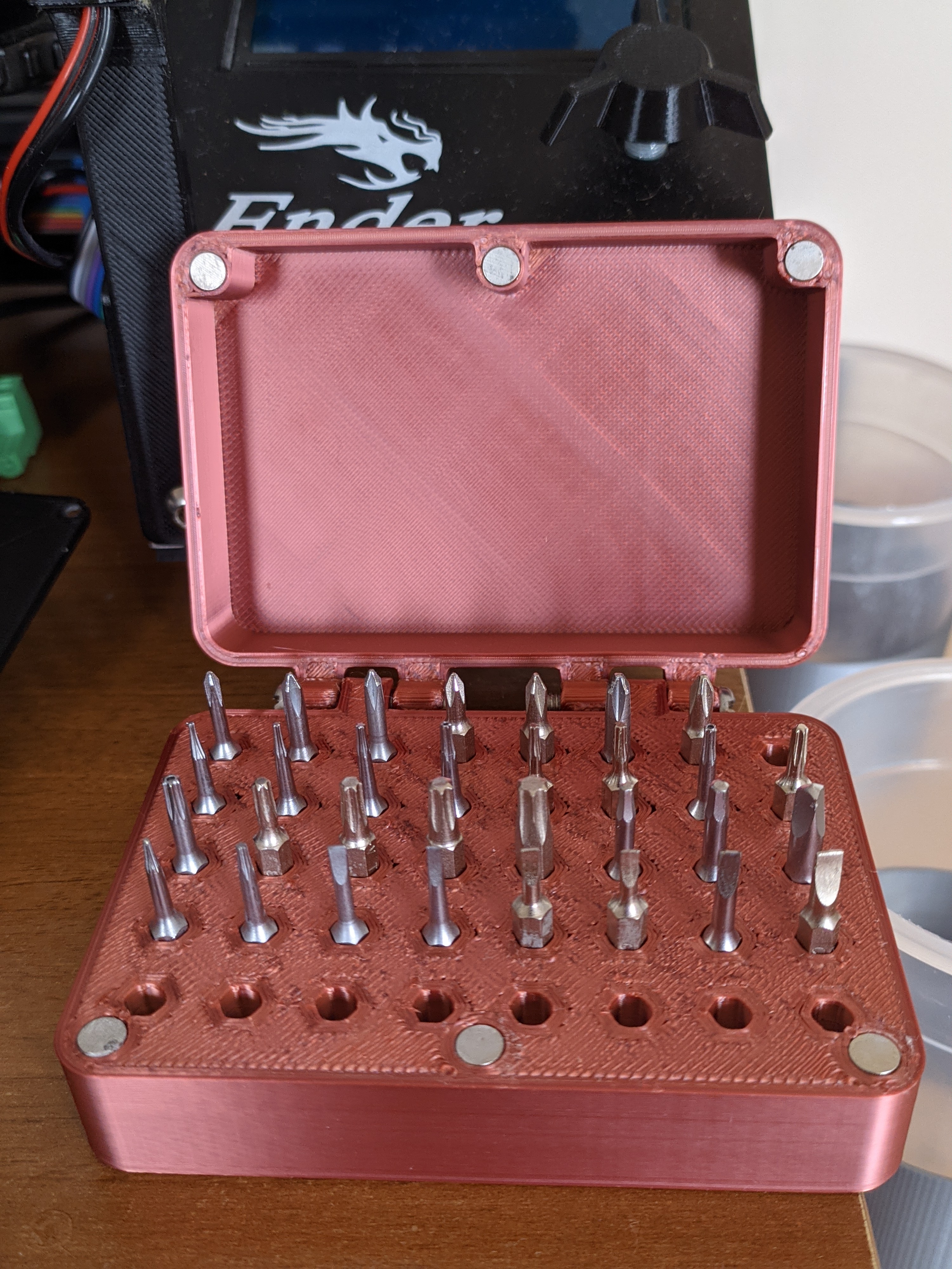 Hex bit holder box