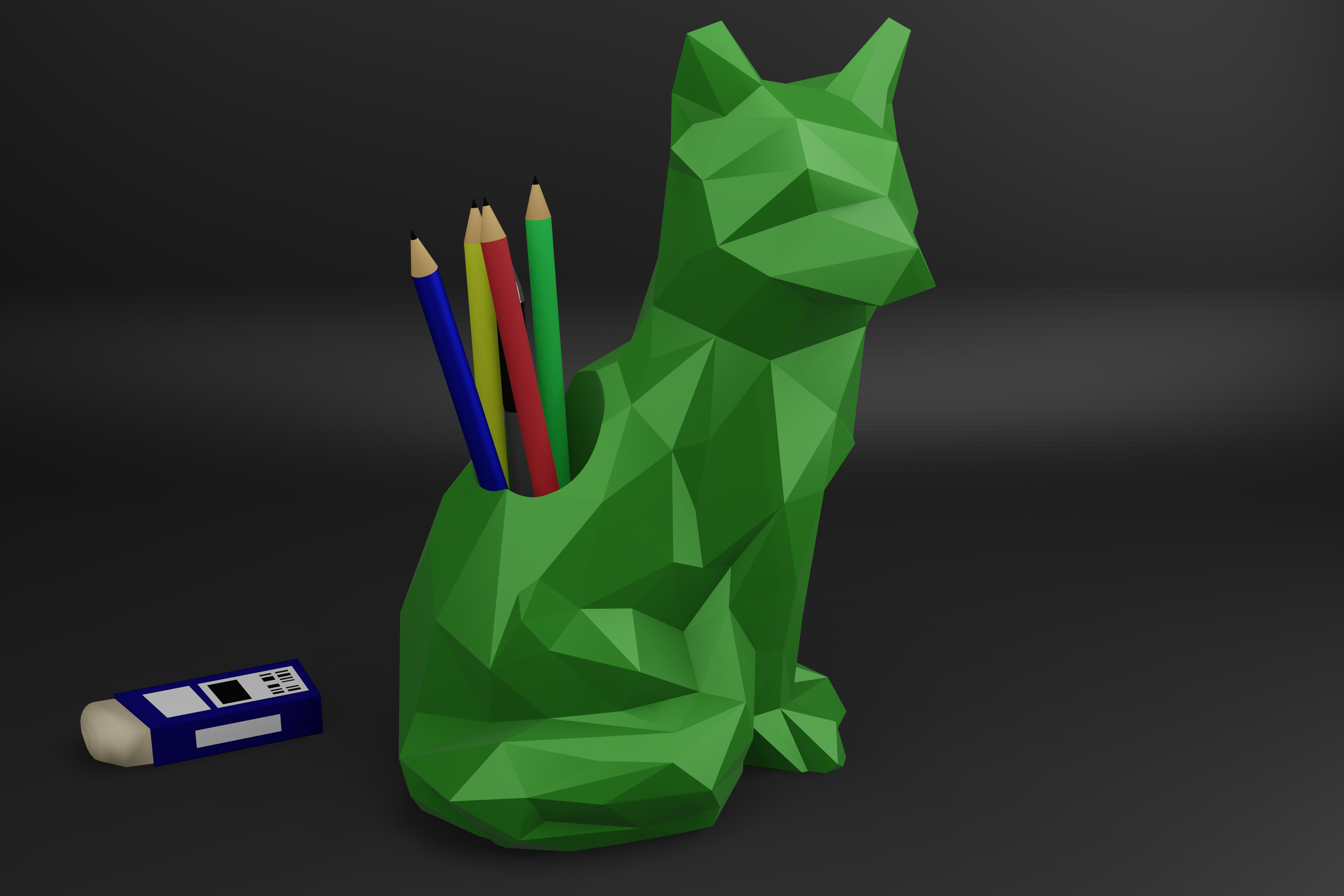 PEN CUP Low Poly FOX