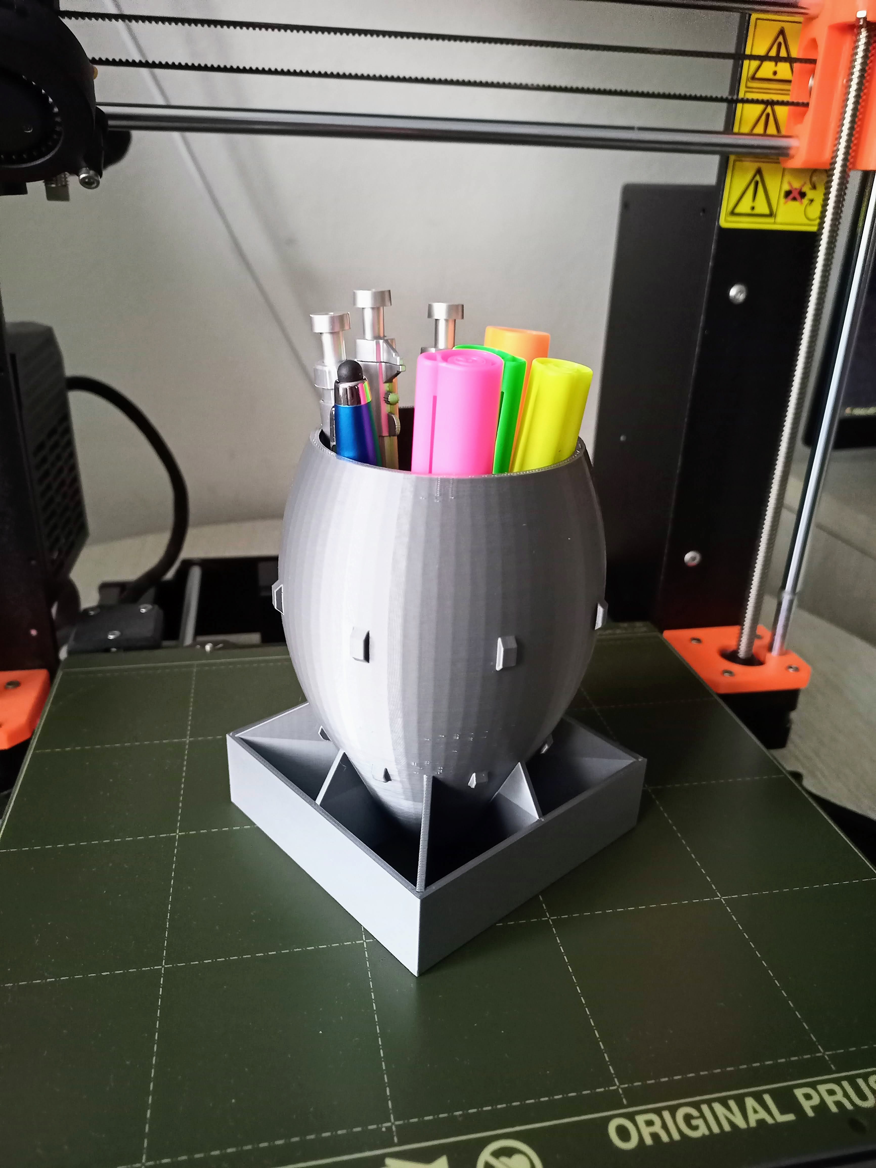 Fat man nuke pen cup