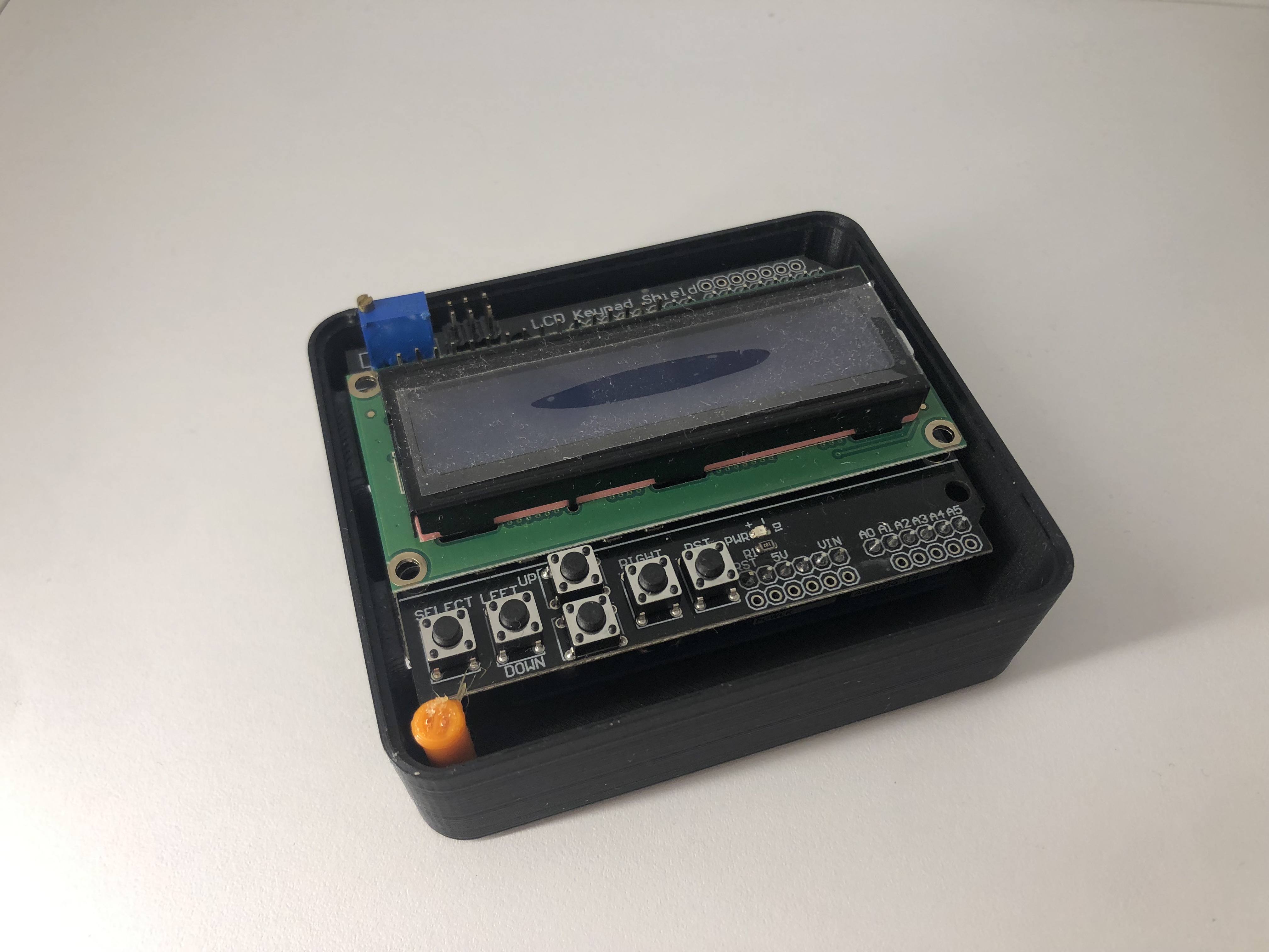 Arduino Uno And Lcd Shield Case By Lukas3d Download Free Stl Model 1573