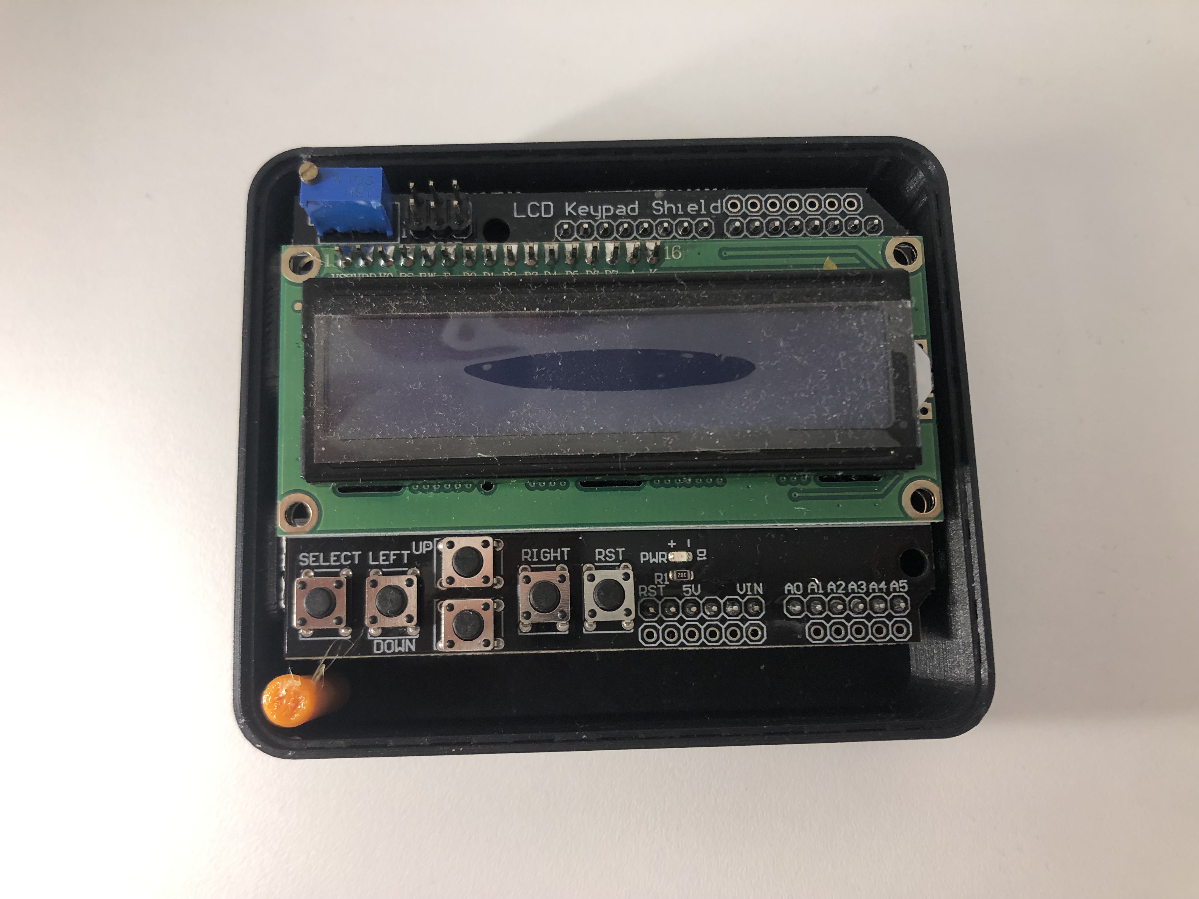 Arduino Uno And Lcd Shield Case By Lukas3d Download Free Stl Model 3503