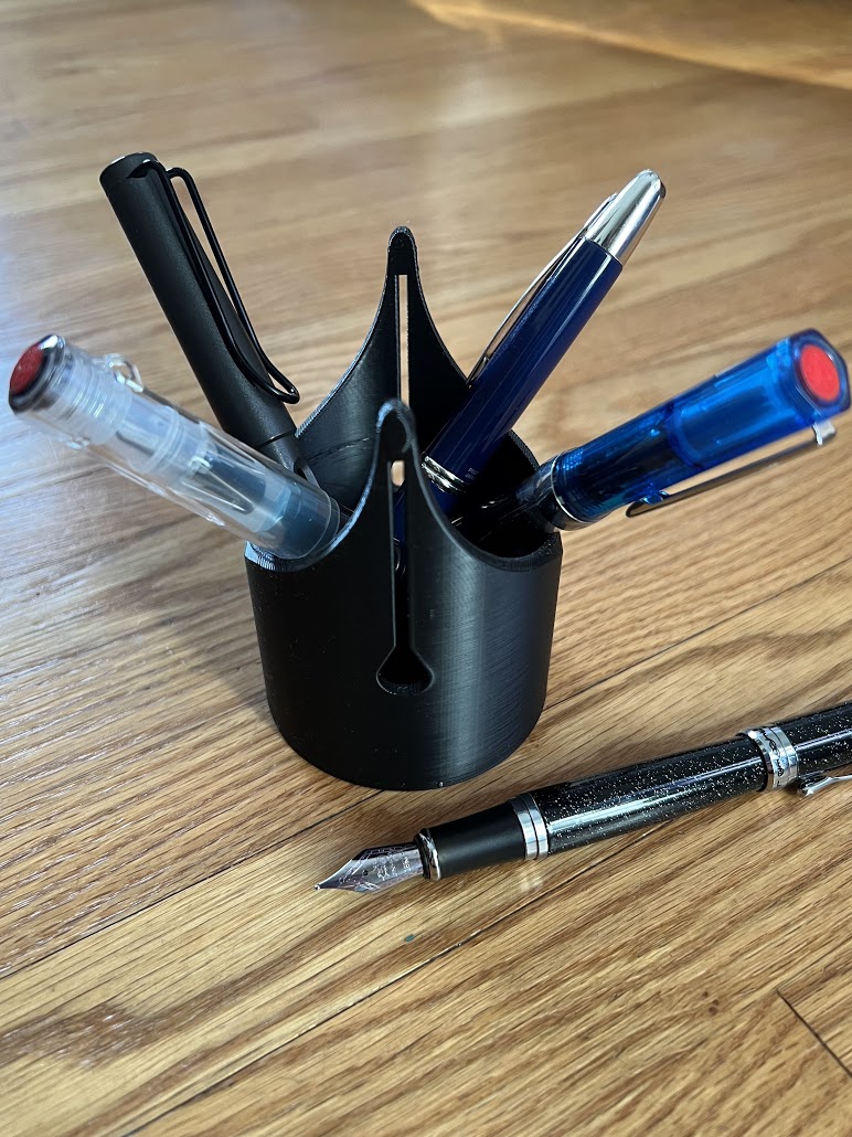 Pen Cup Inspired by Fountain Pen Nib