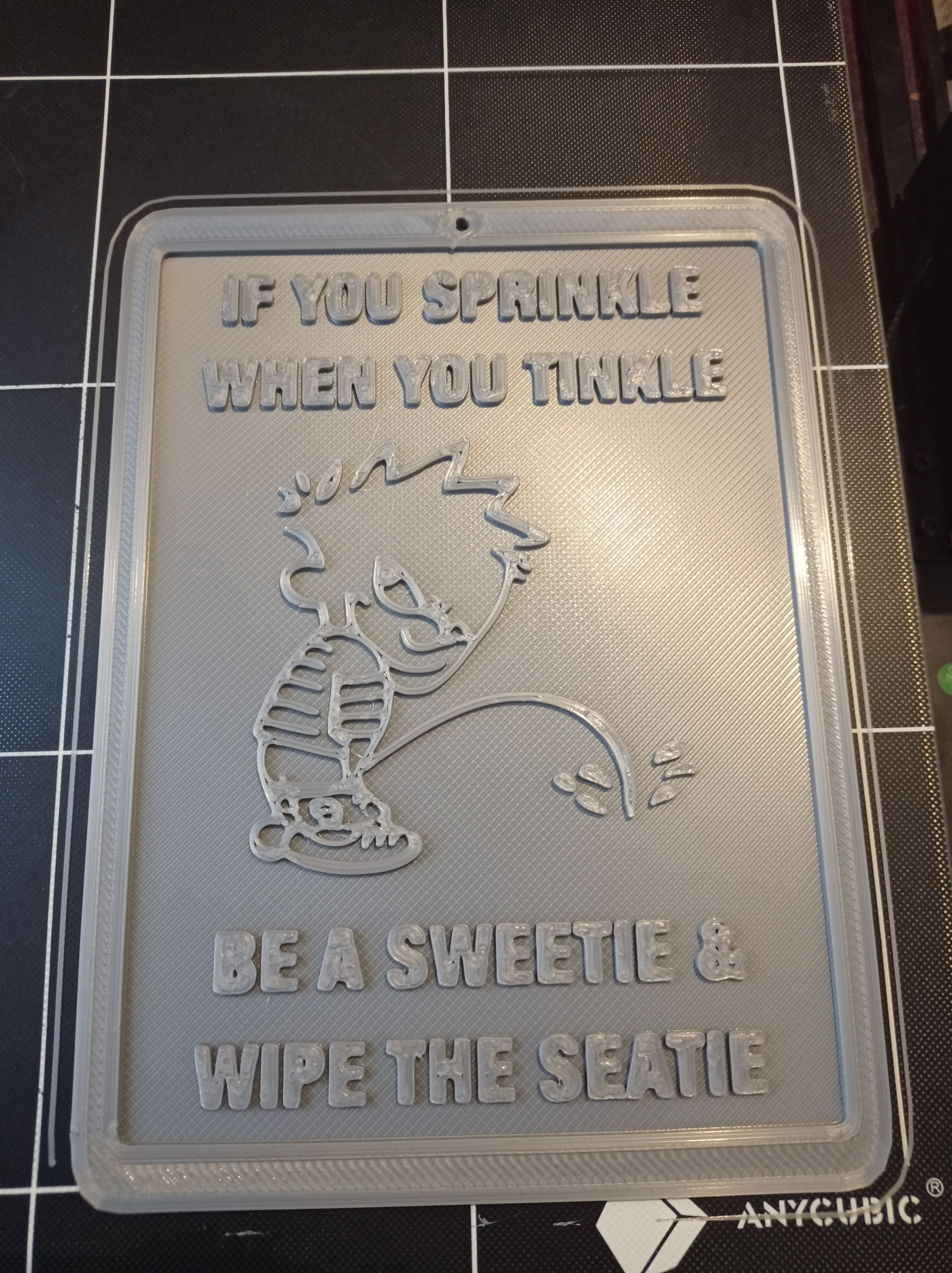 Toilet sign.