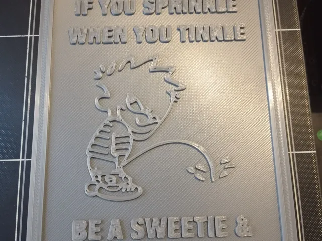 Toilet sign.