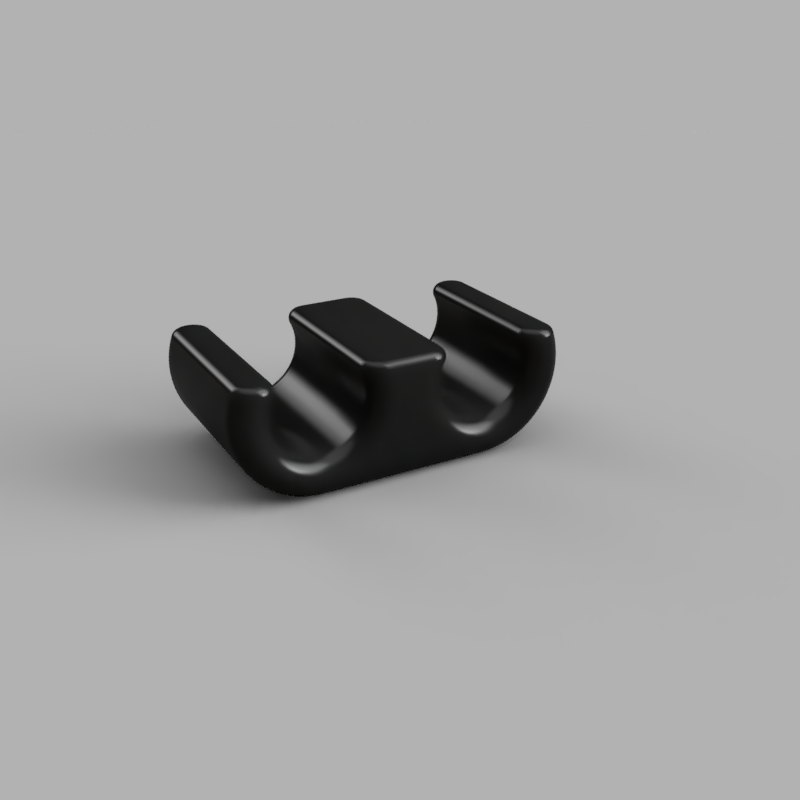 Two monitor cable clip