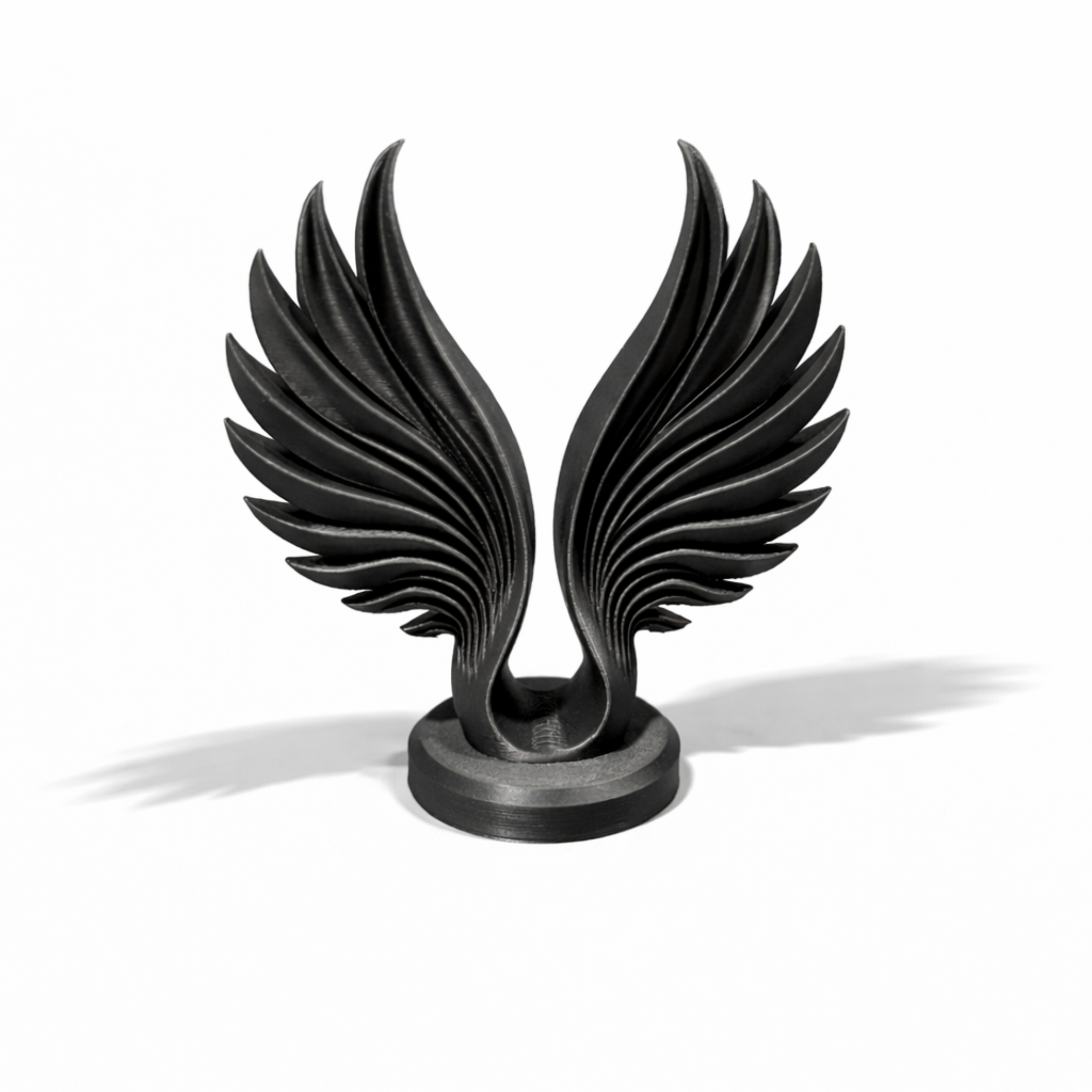 ABSTRACT DOUBLE WINGS SCULPTURE – MODERN HOMEDECOR / GOTHIC / HOMEDECOR / MINIMAL — miniatura 4