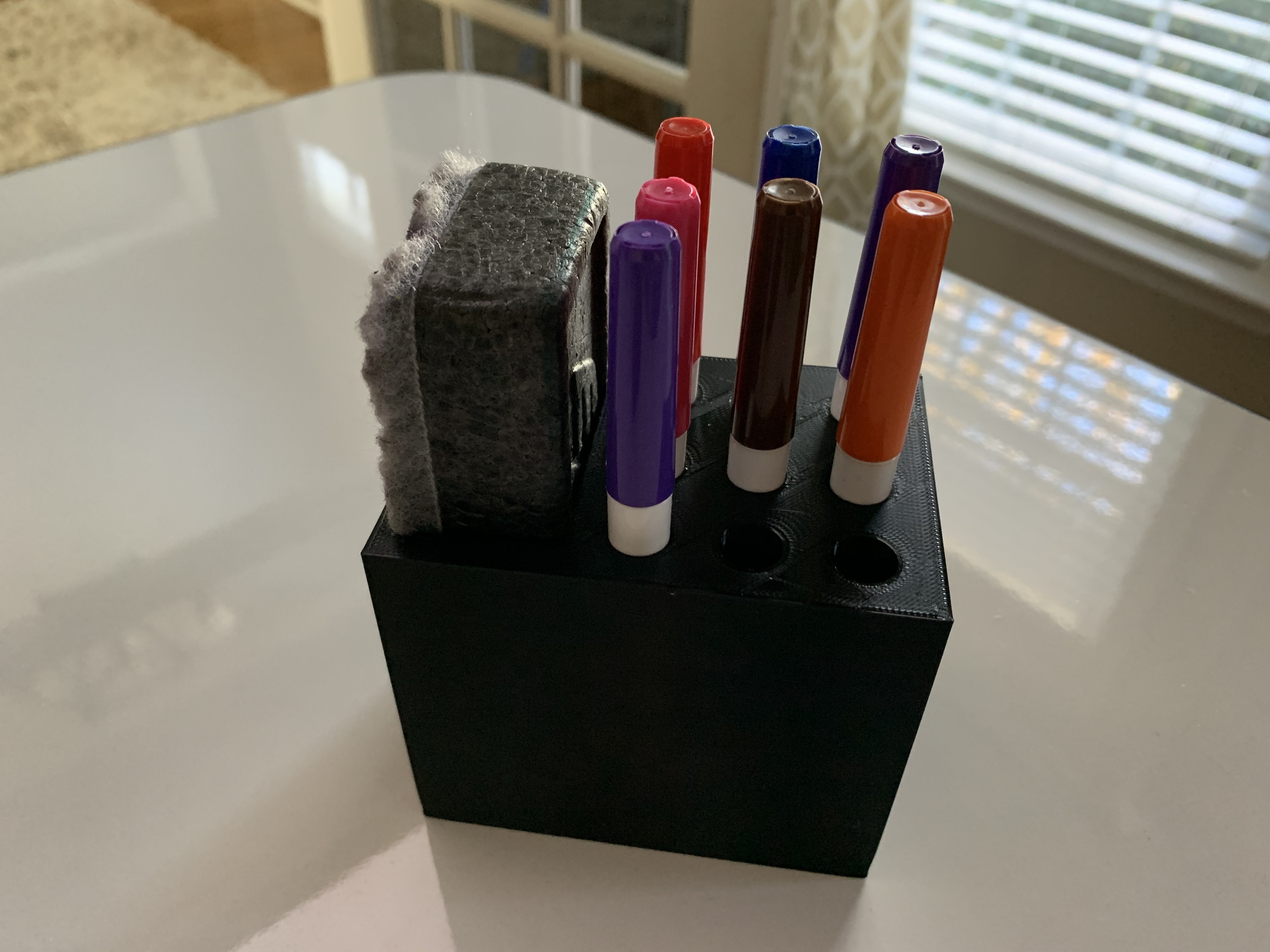 Desktop Dry Erase Marker Caddy by Butcho Download free STL model