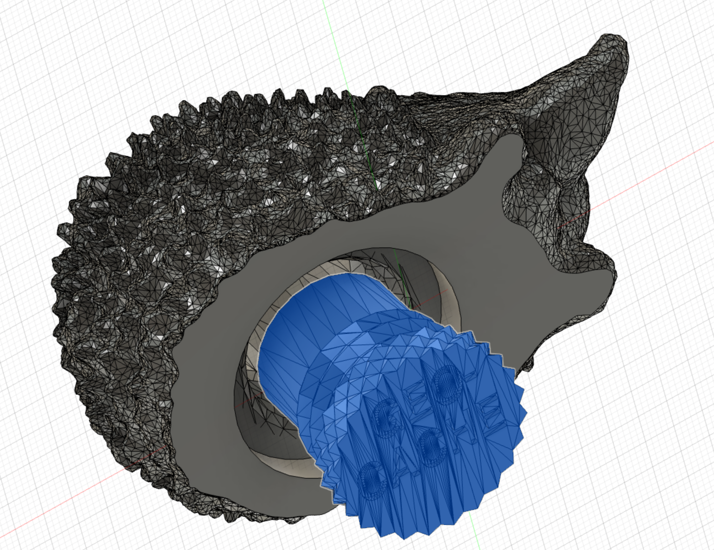 Hedgehog geocache realistic