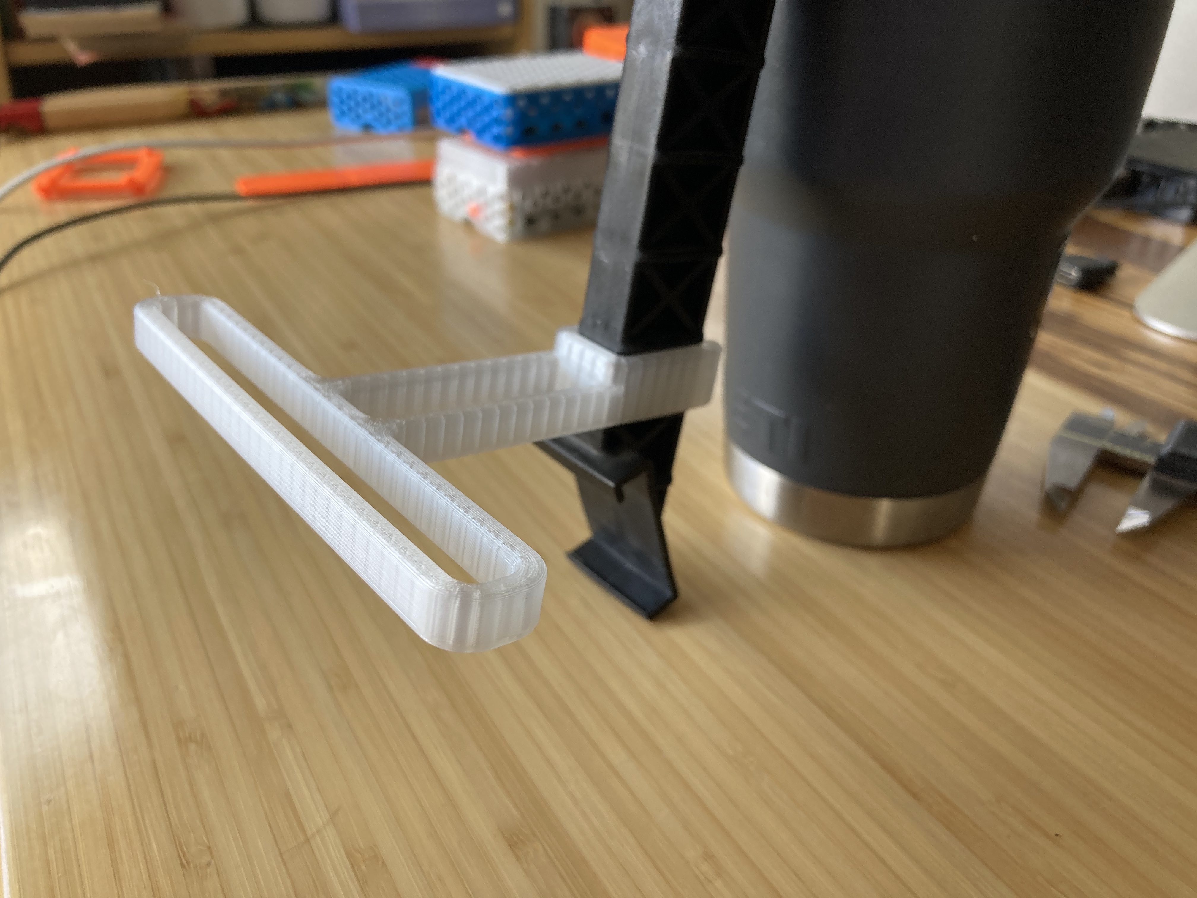 Short Filament Cable Guide for Prusa Dual Filament Spool Stand 120mm