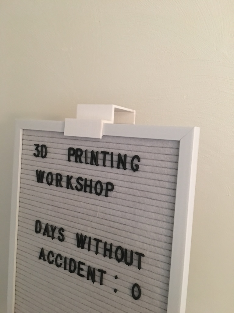 Cafe Letter board Cubical mount by PM_ME_YOUR_VALUE Download free STL model