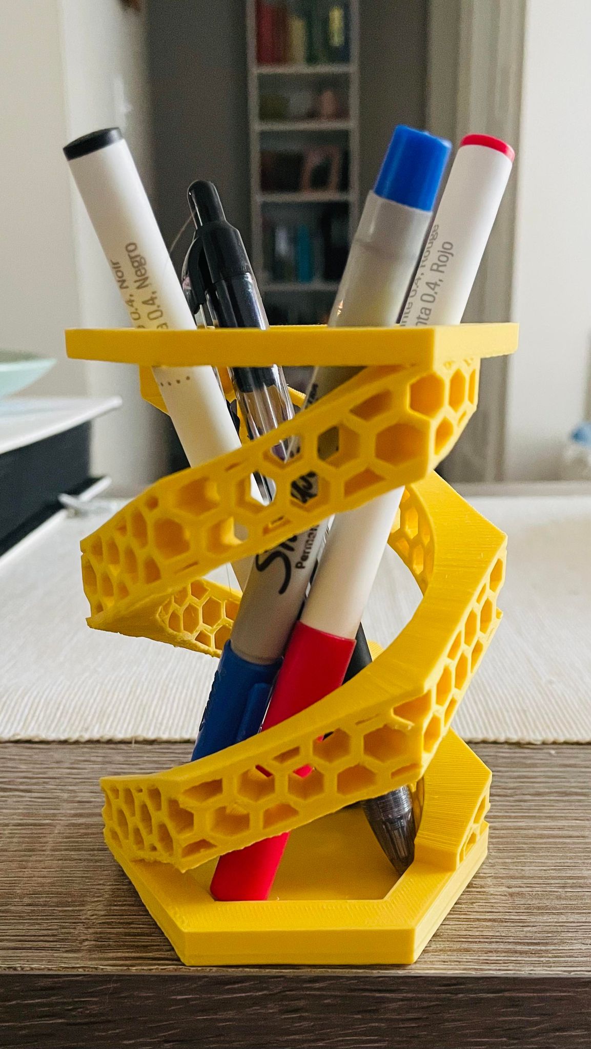 Helical Hexagon Pen Cup