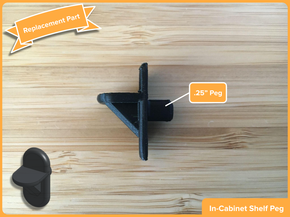 In-Cabinet Shelf Peg