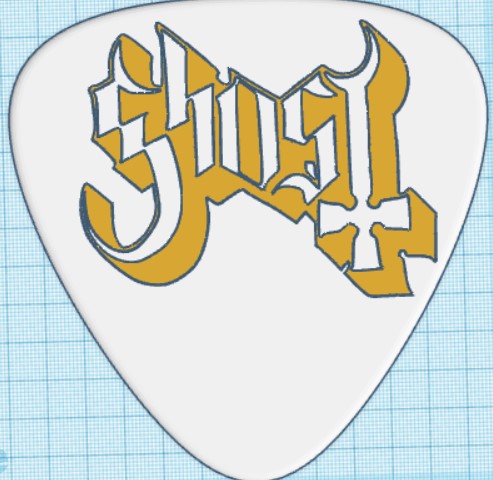 Ghost Jumbo guitar pick