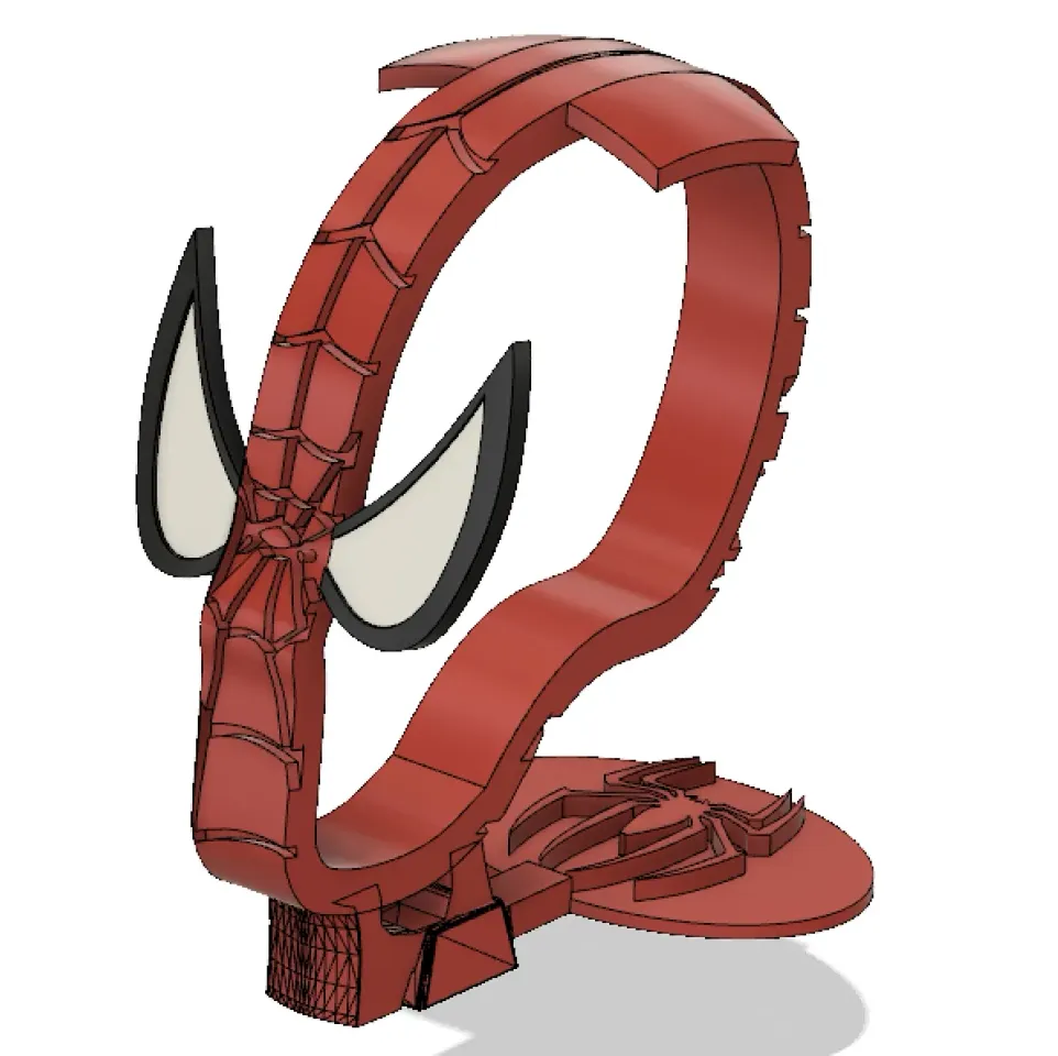 Spiderman Headphone Stand with 3 Bases by scochrane17 | Download free STL  model 