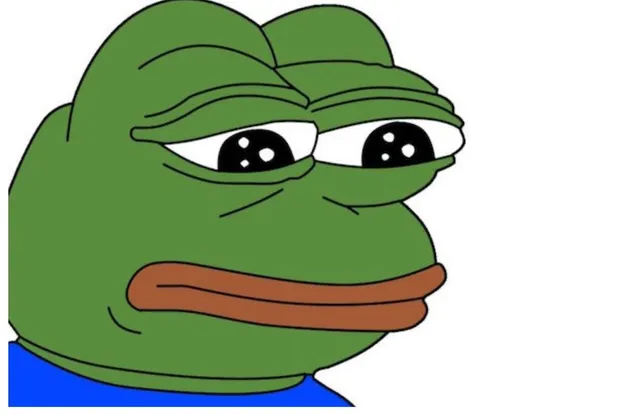 Pepe the Frog Feels Bad Man Wallart