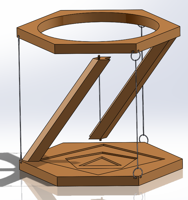 Geometry Inspired Tensegrity Pen Holder by ECohen Download free STL model