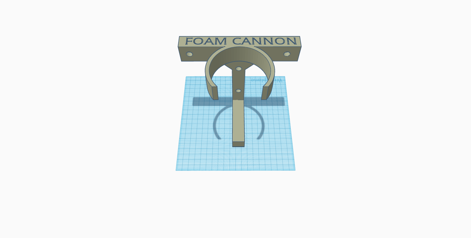 Wall mounted hanger for Chemical Guys Foam Cannon (approx. 84mm dia)