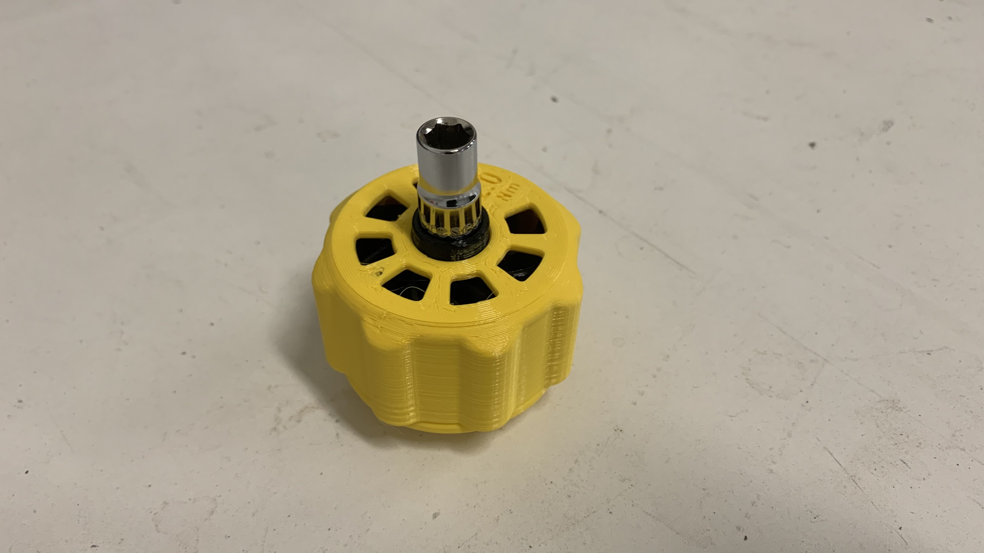 Torque Wrench with Driver for ¼ Inch Socket 3D model thumbnail
