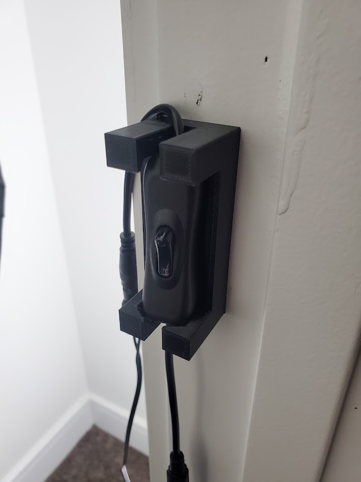 Inline Power Switch Wall Mount by afrasier | Download free STL model ...