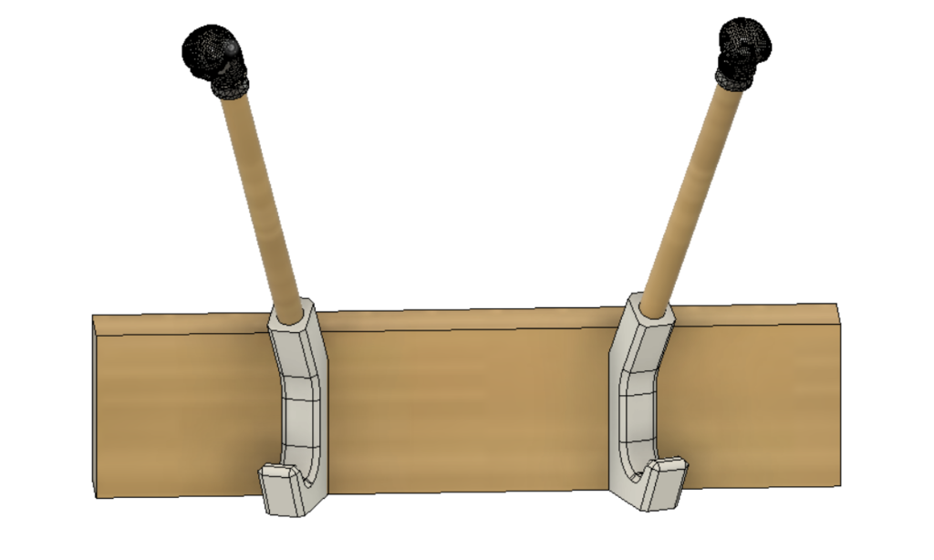 Winter gear combo (hook and glove dryer)