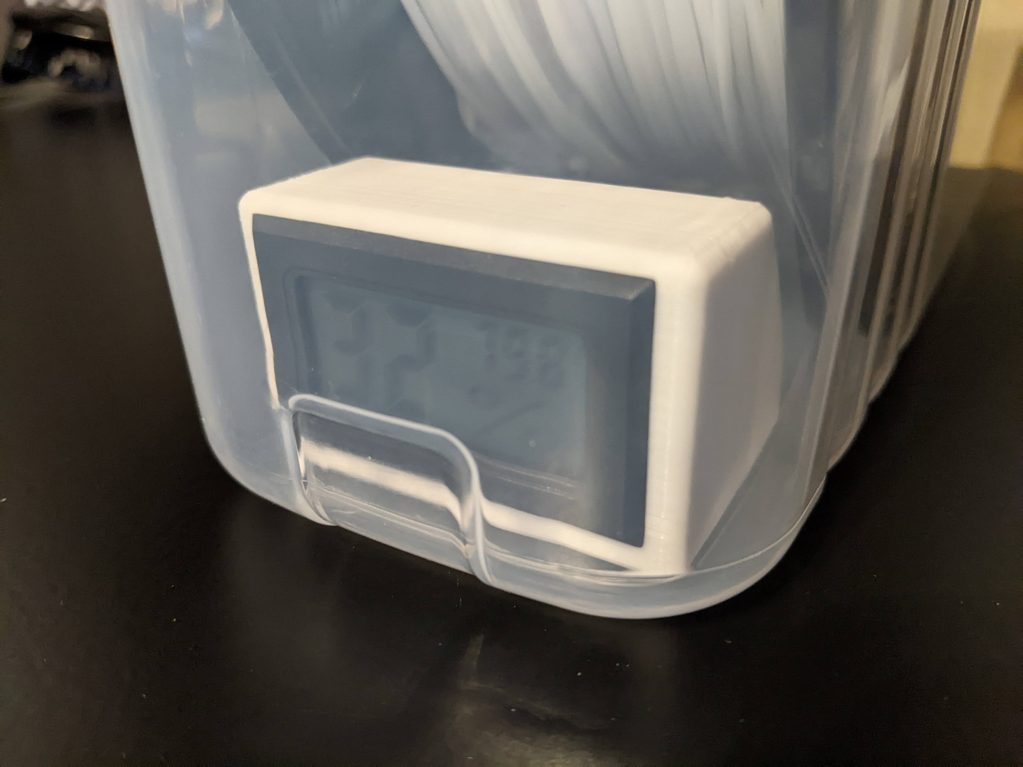 Hygrometer Mount and Desiccant Tray
