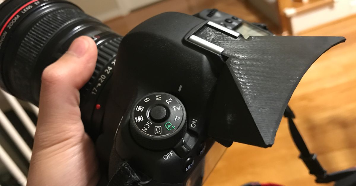 Hot shoemounted viewfinder visor by icefox Download free STL model