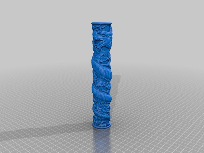 Miniatura 2 do modelo 3D Dragon pillar (solidified)