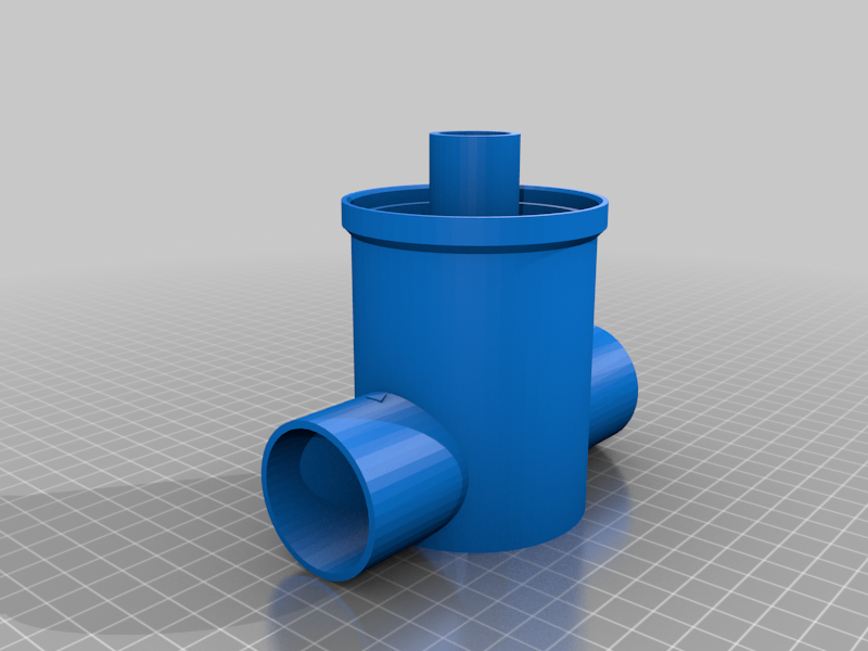 Cyclone Dust Separator (Inline w/FreeCAD) by LucidWolf, Download free STL  model