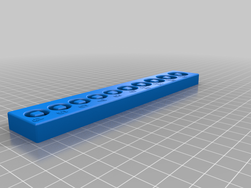 Drawer Organizer for Socket Set by Sluggles | Download free STL model ...
