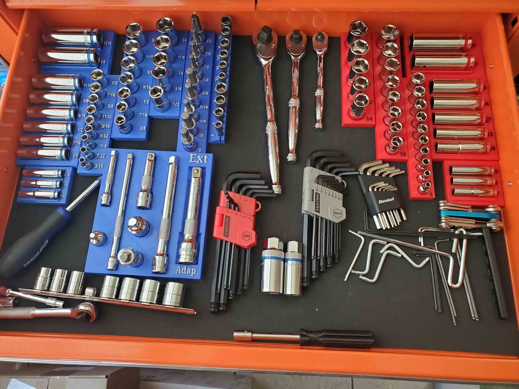 Drawer Organizer for Socket Set by Sluggles | Download free STL model ...