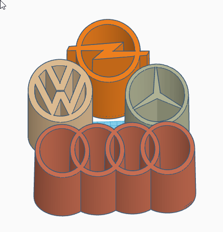 Stifte Halter Automarken OPEL AUDI VW Mercedes Pencil Holder