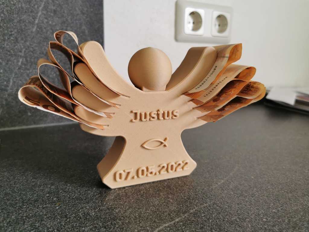 Money Angel christening present Geld Engel Taufgeschenk