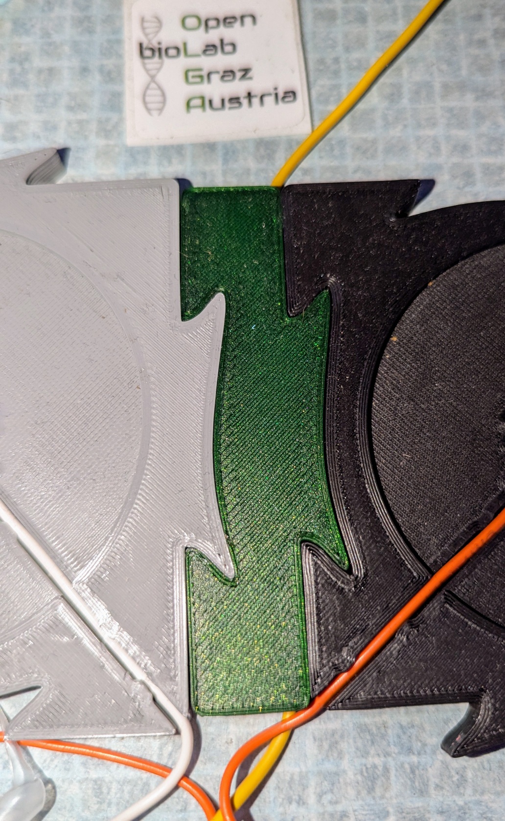 Cable-Bridge Puzzle piece for LED-Drink-Coaster-Puzzle