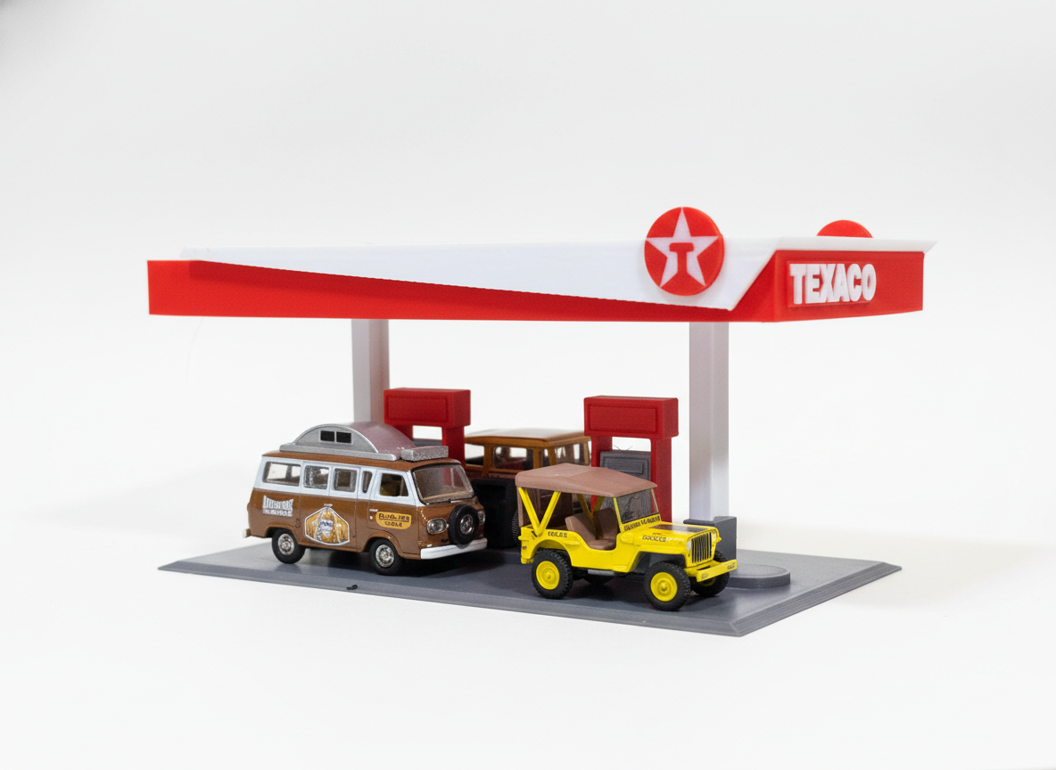1:64 TEXACO Gas Station Diorama — thumbnail 2